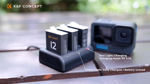 Amazon.com: K&F CONCEPT Hero 12 Battery 3-Pack 1730mAh Enduro